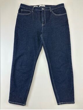 Mango dark wash jeans Womens Size 14 NewMom high waisted